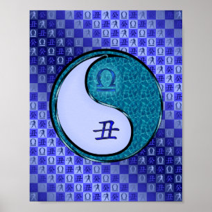 Póster Libra y Ox de agua