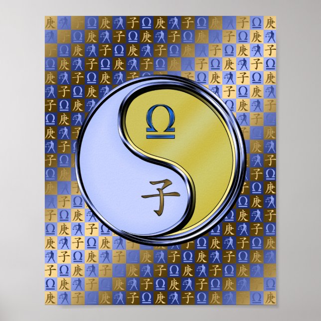 Póster Libra y Rata Metalizado (Frente)