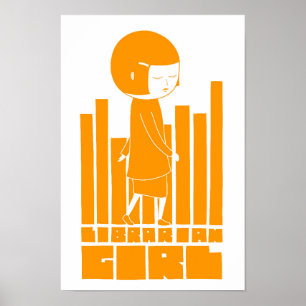 Póster Librarian Girl