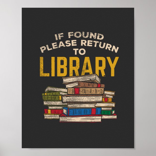 Póster Librarian Reading Gift (Frente)