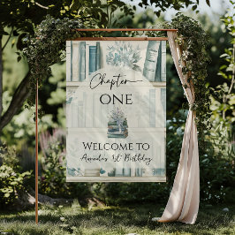 Póster Library Chapter ONE Blue Boy Book 1st Birthday