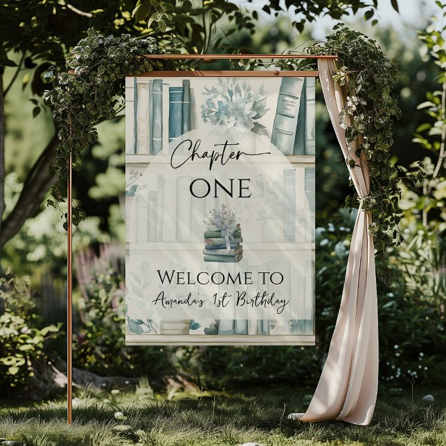 Póster Library Chapter ONE Blue Boy Book 1st Birthday (Subido por el creador)