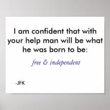 Libre e independiente - azul