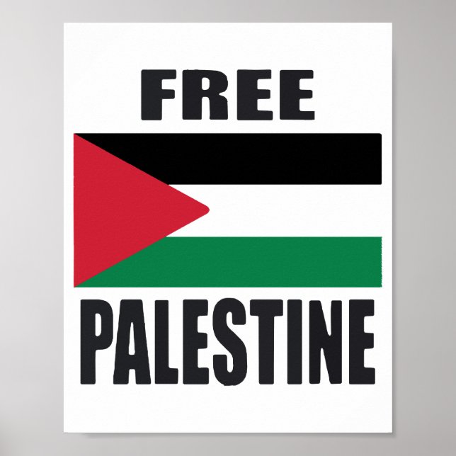 Póster Libre Palestina (Frente)