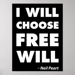 Póster Libre voluntad