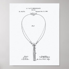 Póster Libro Blanco de Patentes de Fish Net 1889