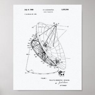 Póster Libro Blanco de Patentes de Radio Telescope 1968