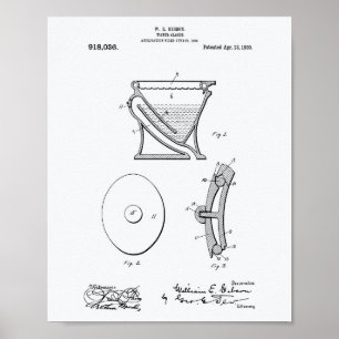 Póster Libro Blanco de Patentes de Water Closet 1909