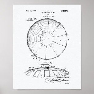 Póster Libro Blanco Patente de Patent Art de Water Polo B