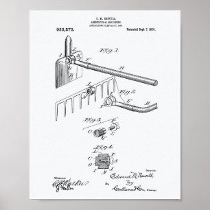Póster Libro Blanco sobre la aplicación agrícola de 1909