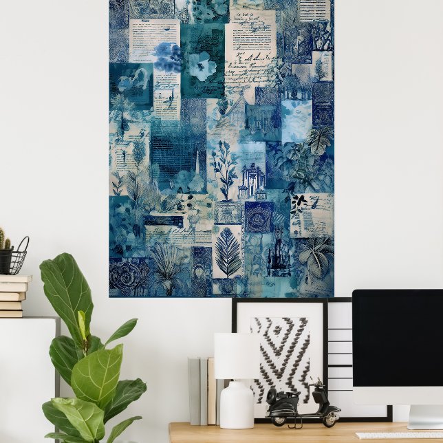 Póster Libro Botánico Vintage de Hawái (Oficina en casa)