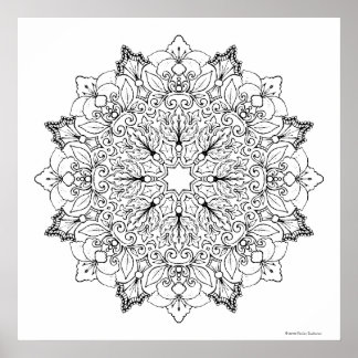 Póster Libro de Colores Mandala 1-63