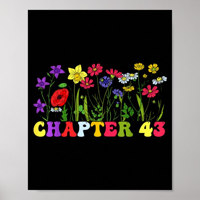 Póster Libro de cumpleaños 43 cumpleañero 43 años para Bo (Frente)