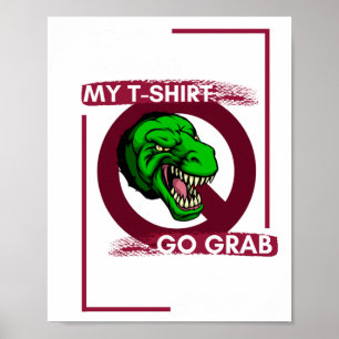 Póster Libro de dinosaurios pared rota intervención sobre