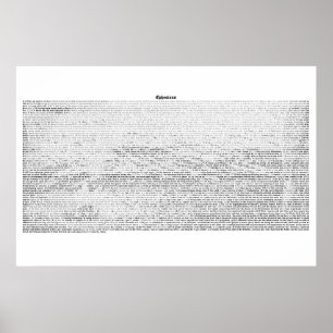 Póster Libro de Ephesians (texto completo de KJV)