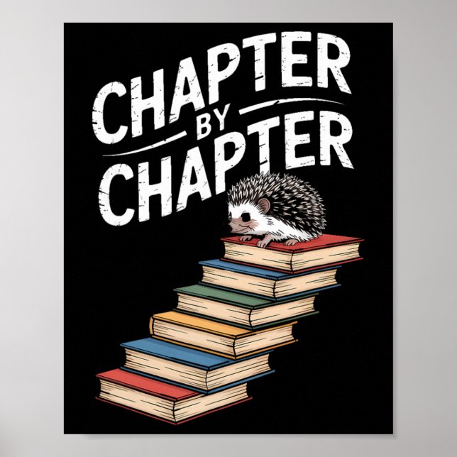 Póster Libro de erizo trepando capítulo por capítulo dive (Frente)