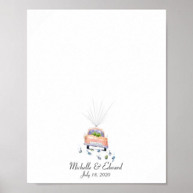 Póster Libro de firmas de huéspedes con huella dactilar p (Frente)