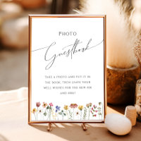 Libro de Firmas de Invitados con Foto de Pradera d