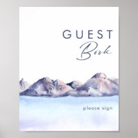 Libro de Firmas de Invitados de Winter Mountain