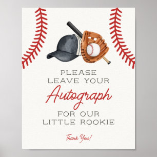 Póster Libro de firmas de invitados para autógrafos de no