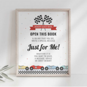 Póster Libro de firmas de invitados para cumpleaños de au