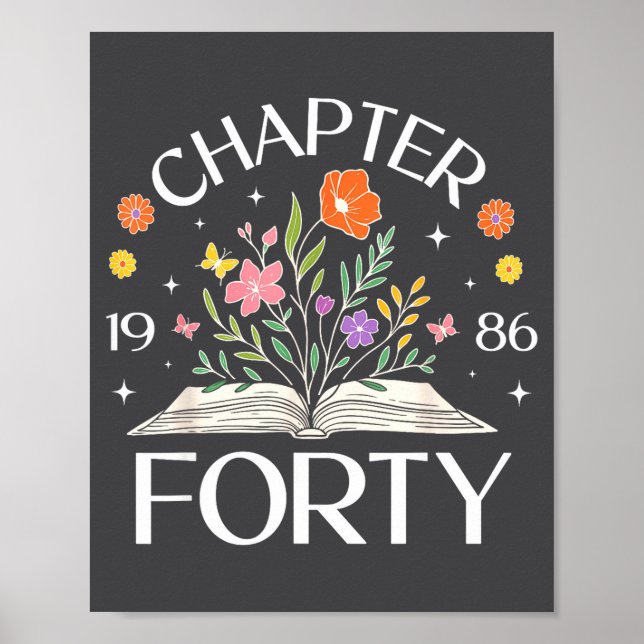 Póster Libro de flores silvestres del capítulo cuarenta 4 (Frente)
