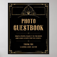 Libro de fotografías de Bodas de oro negro de Art 