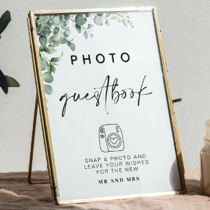 Póster Libro de fotografías de Eucalyptus   Rótulo Boda m