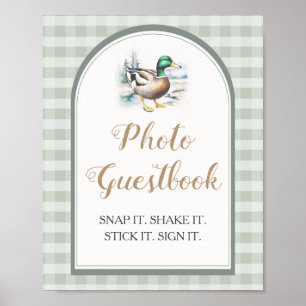 Póster Libro de fotos de Baby Shower Sweet Little Ducklin