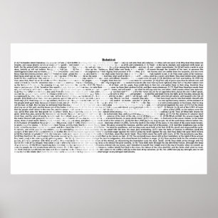 Póster Libro de Habakkuk (texto completo de KJV)
