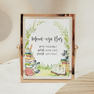 Póster Libro de historias Nuevo capítulo Baby Shower Mom 