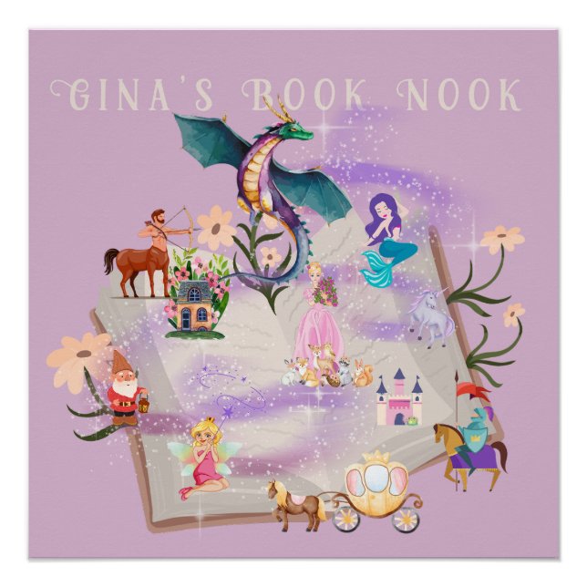 Póster Libro de historias personalizado (Anverso)