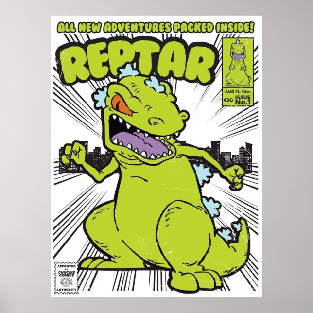 Póster Libro de historietas de Reptar (Frente)