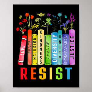 Póster Libro de Igualdad de Derechos Flor Trump Derechos