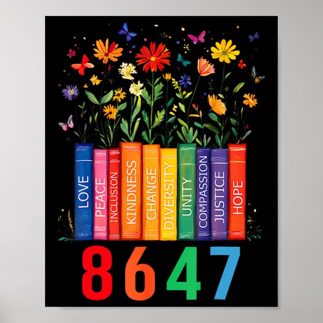 Póster Libro de Igualdad de Derechos Flor Trump Derechos  (Frente)