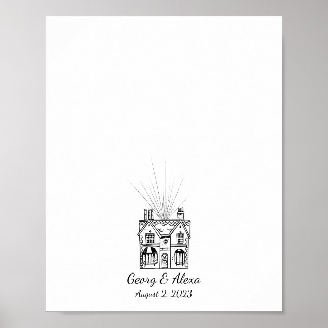 Póster Libro de ilustraciones de tinta sobre huellas dact (Frente)