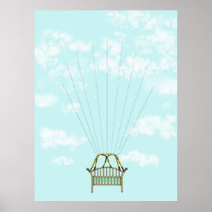 Póster Libro de invitados sobre huellas dactilares en la 