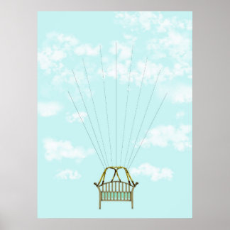 Póster Libro de invitados sobre huellas dactilares en la 