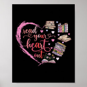 Póster Libro de lectura retro lindo lectoras mujeres San