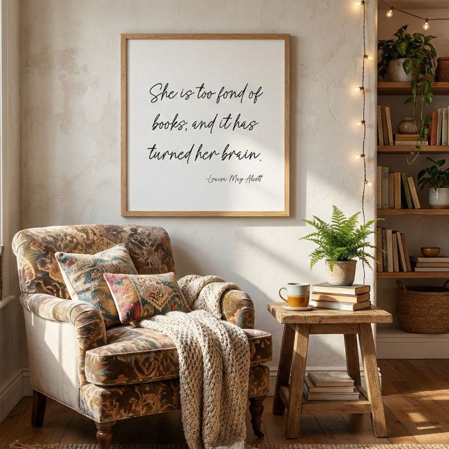 Póster Libro de Letra Script Amantes de la Literatura Art (Subido por el creador)