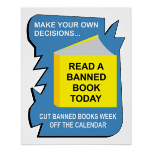 Póster Libro de libros prohibidos