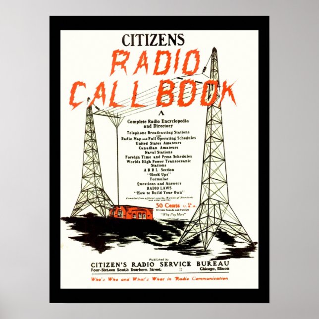 Póster Libro de llamadas de la radio ciudadana (Frente)