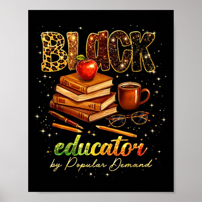 Póster Libro de melanina Mes negro en honor al pasado que (Frente)
