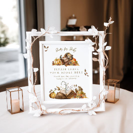 Póster Libro de regalo de Baby Shower Bearly Wait Fall Wo