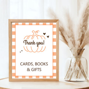 Póster Libro de regalo para tarjeta de baby shower de cal