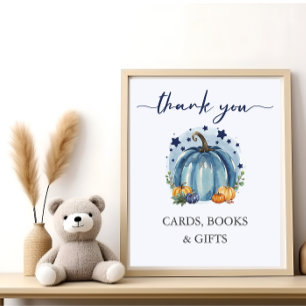 Póster Libro de Tarjetas de Regalo para Baby Shower de Ni