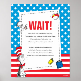 Póster Libro del Gato en el Sombrero Cartel de Fiesta par