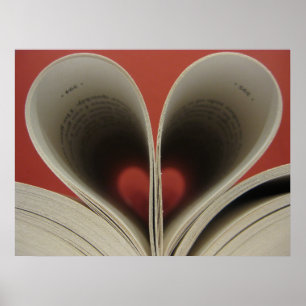 Póster Libro del poster de los corazones
