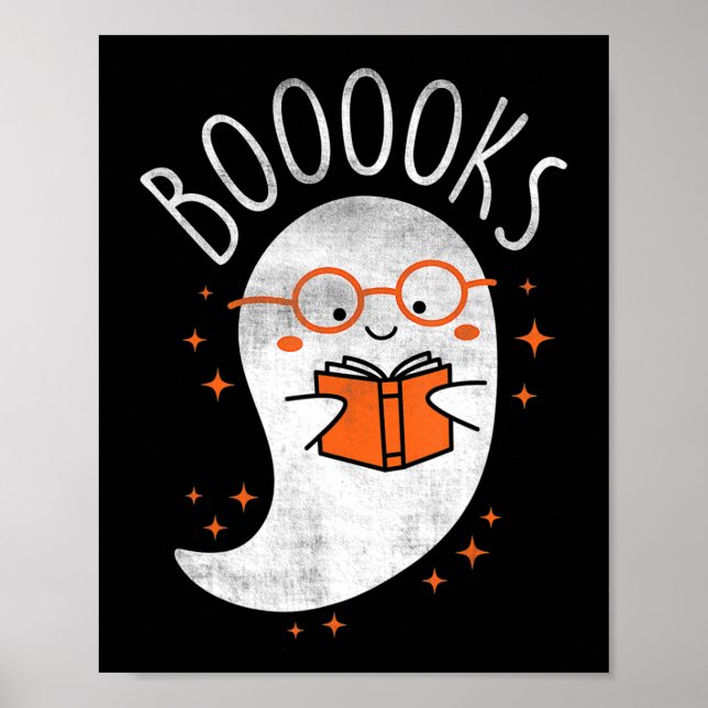 Póster Libro divertido de fantasmas leyendo a profesor de (Frente)