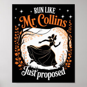 Póster Libro Divertido Meme Corre Como Si Sr Collins Acab